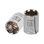 D-1221-M | Dado de 21 mm, 6 puntas, cuadro 1/2', Truper