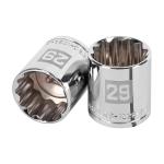 D-1229-EM | Dado de 29 mm, 12 puntas, cuadro 1/2', Truper