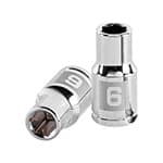 D-1406-M | Dado de 6 mm, 6 puntas, cuadro 1/4', Truper