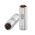 D-1412-LM | Dado largo de 12 mm, 6 puntas, cuadro 1/4', Truper
