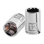 D-1412-M | Dado de 12 mm, 6 puntas, cuadro 1/4', Truper