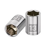 D-1413-M | Dado de 13 mm, 6 puntas, cuadro 1/4', Truper