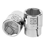D-3430-M | Dado de 30 mm, 6 puntas, cuadro 3/4', Truper