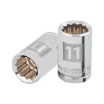 D-3811-M | Dado de 11 mm, 12 puntas, cuadro 3/8', Truper