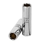D-3812-HM-L | Dado largo de 12 mm, 6 puntas, cuadro 3/8', Truper