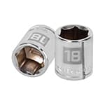 D-3818-HM | Dado de 18 mm, 6 puntas, cuadro 3/8', Truper