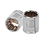 D-3819-M | Dado de 19 mm, 12 puntas, cuadro 3/8', Truper
