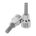 D-4990-1/4 | Dado punta hexagonal de 1/4', cuadro 3/8', Truper