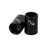 D-7422-H | Dado de impacto de 11/16', 6 puntas, cuadro 1/2', Truper