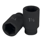 D-7524-L | Dado largo de impacto de 1-1/2', 6 puntas, cuadro 3/4'