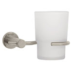 ELA-71N | Portavaso cepillero satín con vaso de vidrio, Foset Element