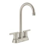 ELM-43N | Mezcladora satín 4' para lavabo cuello tipo bar, Element