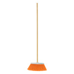 ES-200C | Escoba mediana tipo cepillo, cerdas de PVC, bastón de madera
