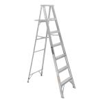 ESTA-36 | Escalera de tijera 100% aluminio tipo lll 6 peldaños, Truper
