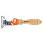 ET-2-1/2R5 | Espátula 2-1/2' de 5 usos con mango de madera, Truper