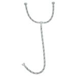 FTE-55X | Manguera 'T', acero inox, 55 cm, para lavabo, Foset