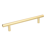 JAL-0323 | Jaladera de acero 160 mm, estilo 'Cilindro', latón brillante