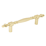 JAL-0521 | Jaladera metálica de 76mm estilo 'Colonial', latón brillante