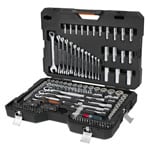 JD-210MP | Juego 210 herramientas 1/4', 3/8' y 1/2' std y mm p/mecánico