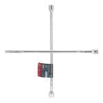 LLCR-20D | Llave de cruz 20' pulida y cromada con entrada cuadro 1/2'