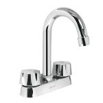 M-060 | Mezcladora 4' para lavabo, cuello bar, cartucho cerámico