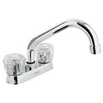M-070A | Mezcladora 4' para lavabo, tubular, manerales de acrílico