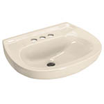 MUBA-10M | Lavabo cerámico con rebosadero, marfil, Foset