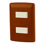 PA-APDO-EIM | Placa armada 1 interruptor 1 escalera, madera,línea Italiana