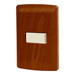 PA-APSE-EIM | Placa armada 1 interruptor escalera, madera, línea Italiana