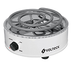 PAEL-1R | Parrilla eléctrica redonda de resistencia, blanca, Volteck