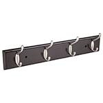 PEPU-44 | Perchero para pared con 4 ganchos satinados, Hermex