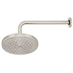R-208N | Regadera satín 8' plato redondo, con brazo, Foset Element