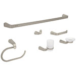 RIA-7000N | Juego de 6 accesorios para baño acabado satín, Riviera
