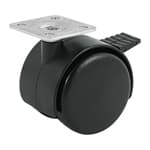 ROYF-50 | Rodaja tipo yoyo de 50 mm con placa, con freno, Fiero