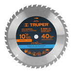 ST-1040 | Disco sierra 10' para madera, 40 dientes centro 5/8', Truper