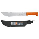 T-460-12X | Machete rambo 12' cacha remachada naranja, con funda, Truper