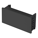 TA-EN | Tapón ciego, 1 módulo, línea Española, color negro, Volteck