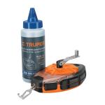 TL-100 | Tiralíneas profesional 30m (100 ft) plástico con gis, Truper