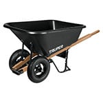 TP-8 | Carretilla c/plástica 8 ft3 Doble llanta neumática b/madera