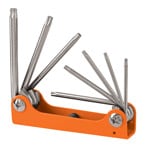 TORX-8 | Juego de 8 llaves torx tipo navaja, cuerpo de lámina, Truper