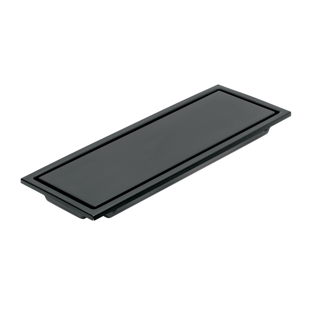 RS-704M | Resumidero largo reversible de 12', acero inox, negro, Aqua