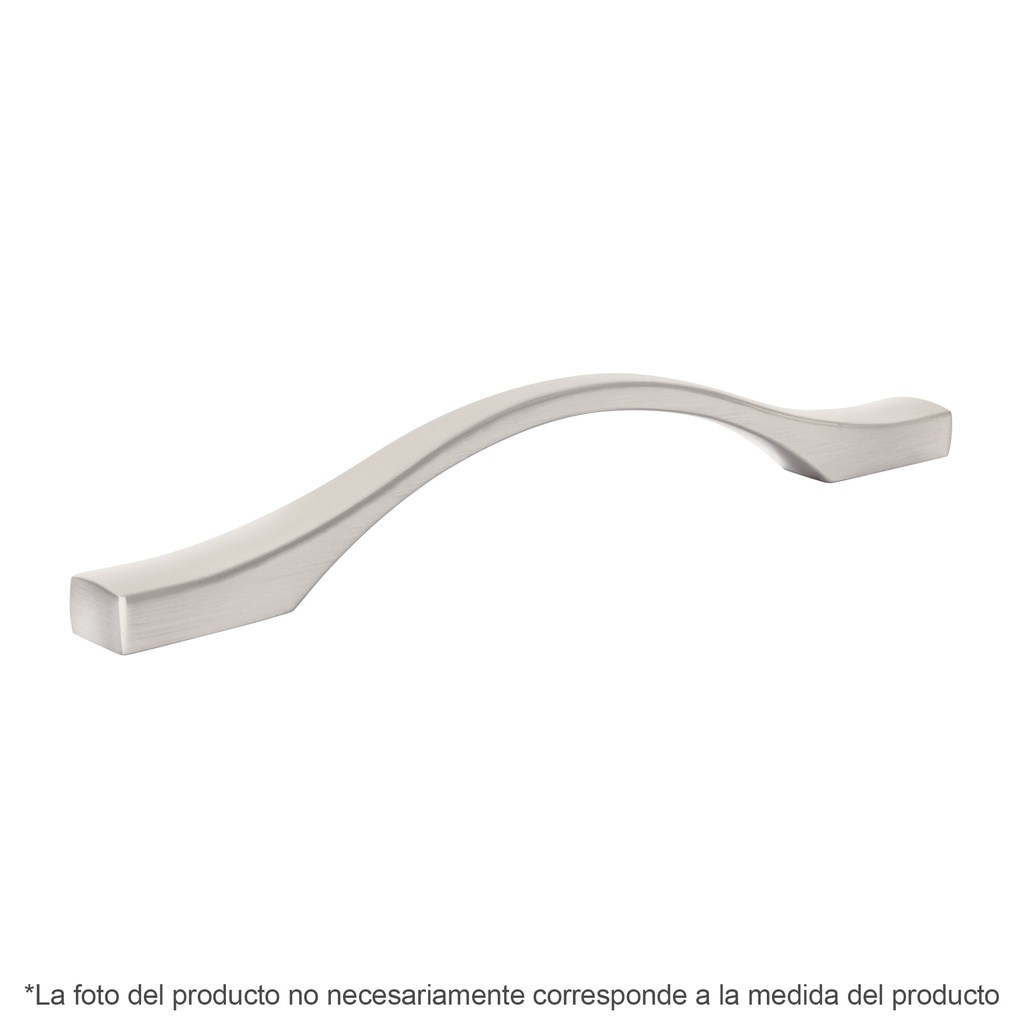JAL-1511 | Jaladera de 96mm estilo 'Segovia' acabado níquel satinado