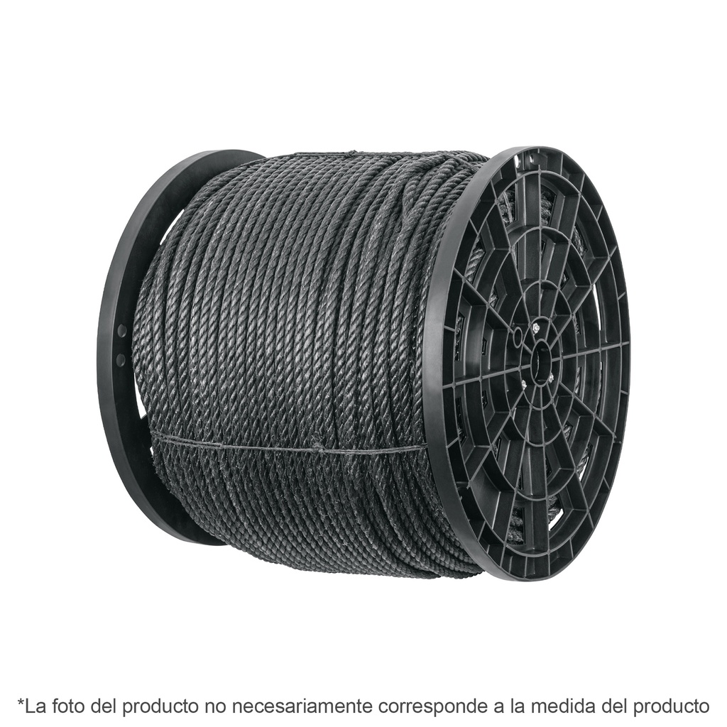 CUE-11NK | Kilo de cuerda negra de polipropileno 11 mm, carrete 20kg