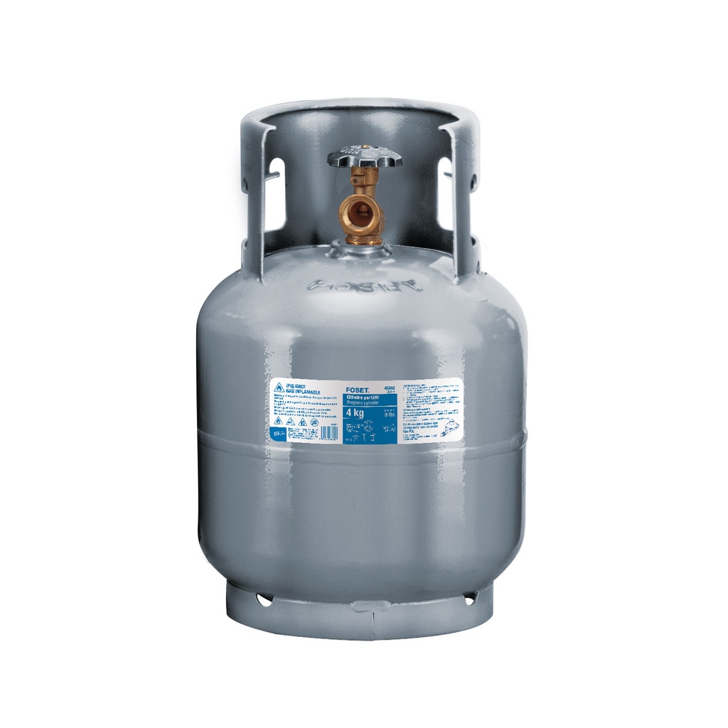 CILG-4 | Cilindro portátil para gas LP, 4kg (9lb) Foset