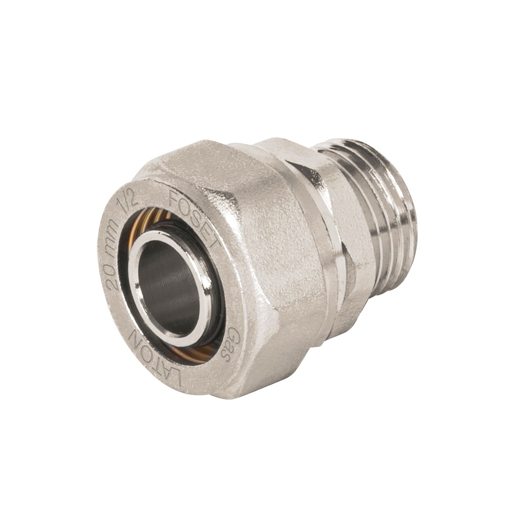 PPG-12NM | Conector para PEALPE, 1/2', con rosca macho, Foset