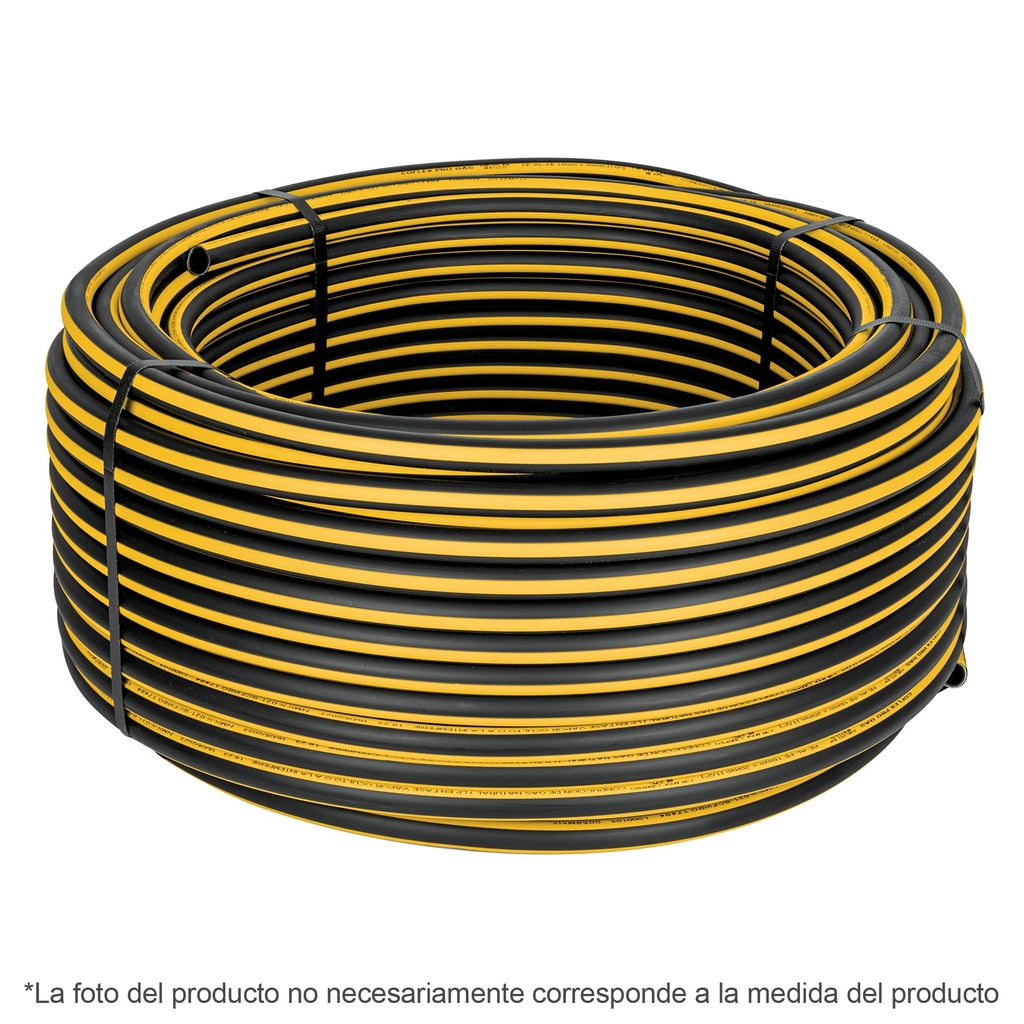 PPG-38100 | Metro de manguera para gas, 3/8' PE-AL-PE en rollo de 100m