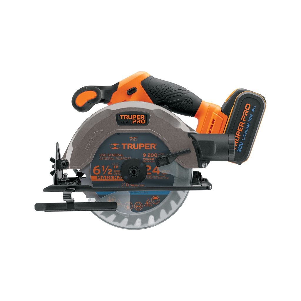 SICI-20A | Sierra circular 6-1/2', 20V, 1 batería 4Ah, PRO