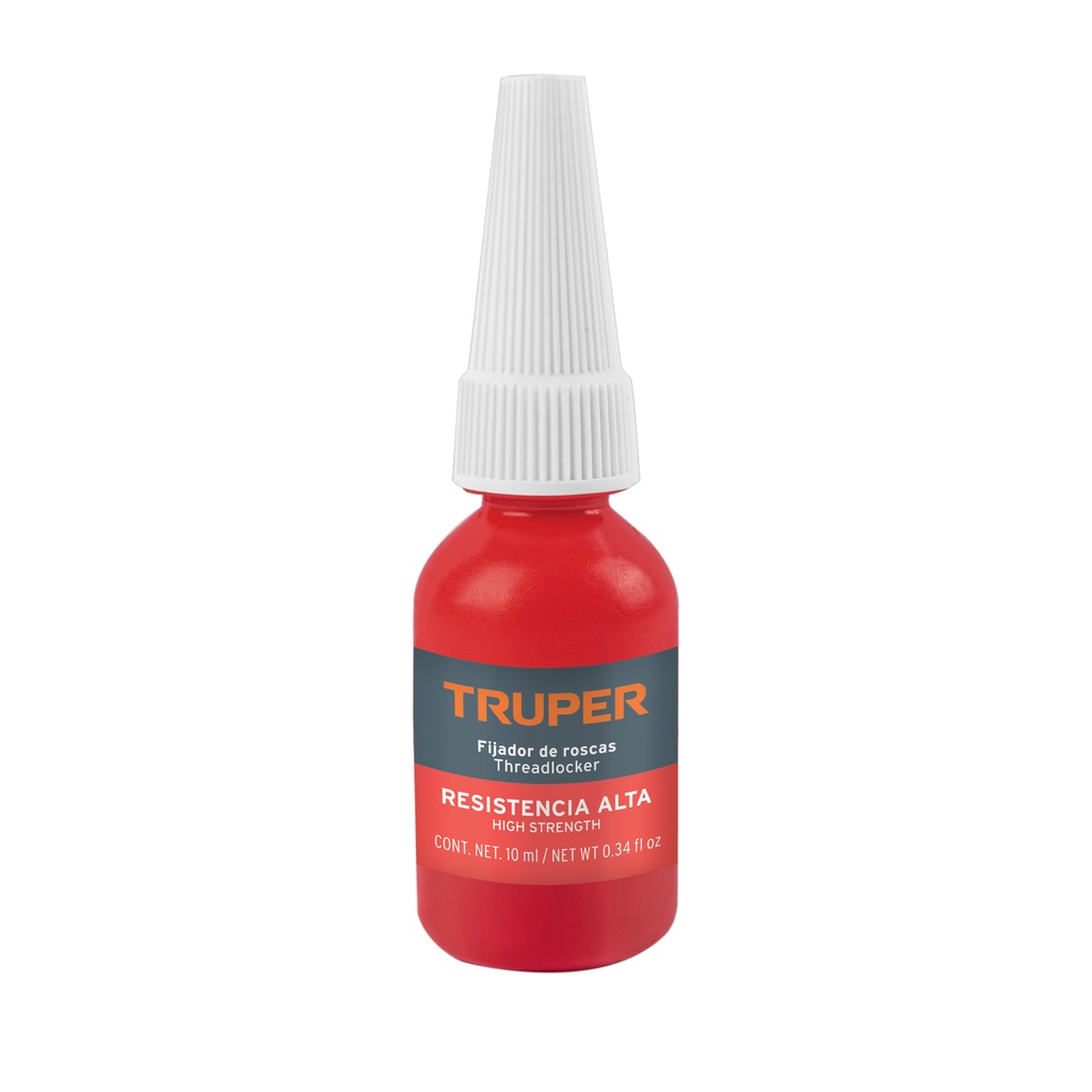 FRO-10R | Fijador de roscas, permanente, 10 ml, rojo, Truper