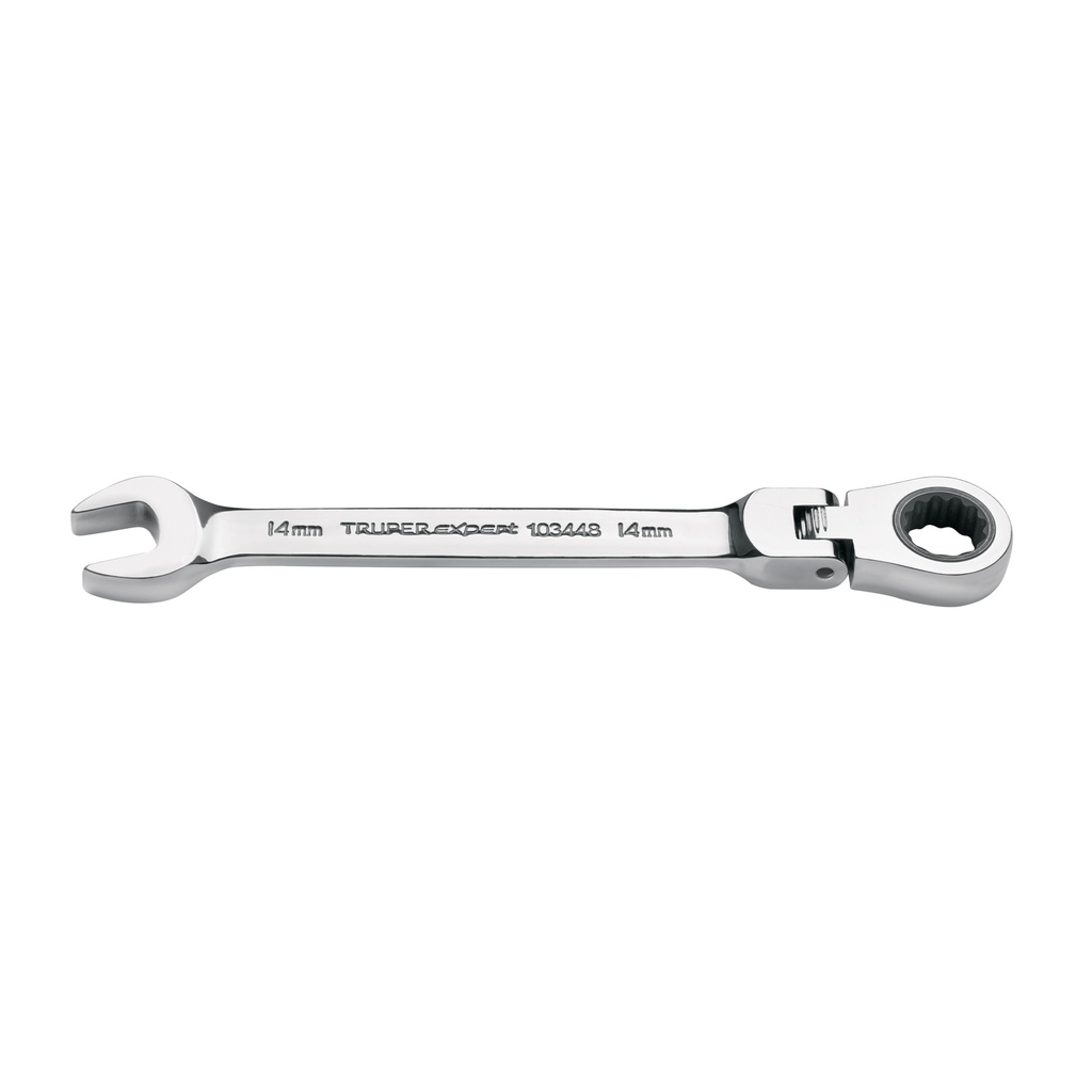 LL-2014MXF | Llave combinada con matraca 14 mm flexible, Expert