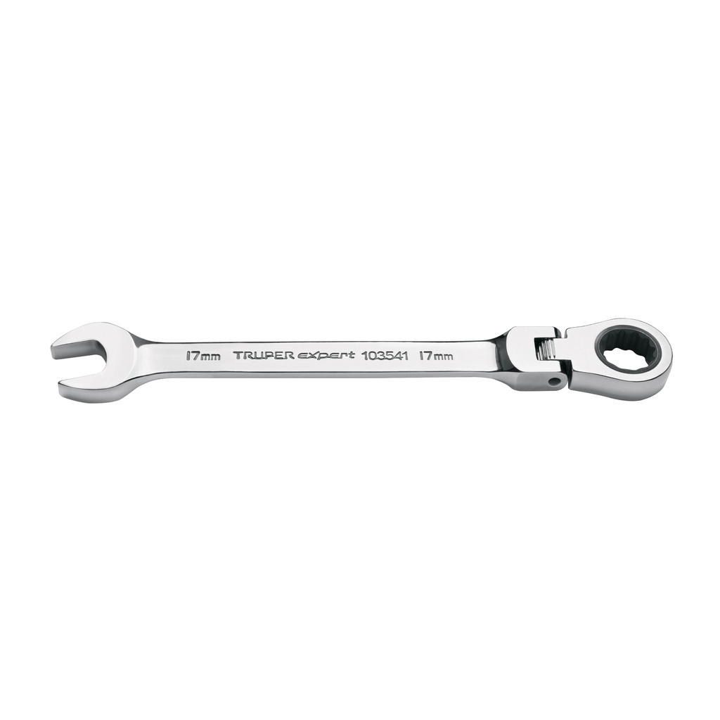 LL-2017MXF | Llave combinada con matraca 17 mm flexible, Expert